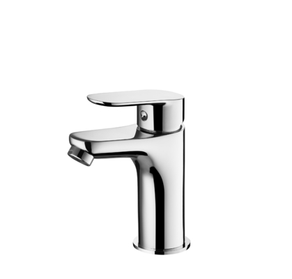 Torneira de banheiro de água quente fria com bico de altura 99 mm 3/8 polegadas mangueiras