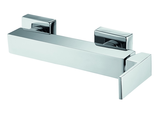 Simples Quadrado Torneira Misturador de Chuveiro Zinco Elegante À Prova de Ferrugem