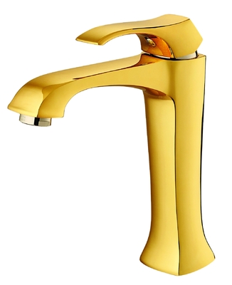 Torneiras para pia de banheiro 195mm de ouro alto torneira de pia de pescoço longo antiferrugem
