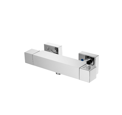 Torneira termostática inteligente para banheiro de latão água quente e fria 266mm