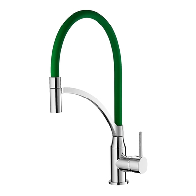 Mangueira de silicone acabamento cromado torneira misturadora de cozinha economia de água resistência à corrosão