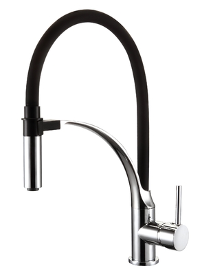 Torneira de cozinha magnética com suporte curvo