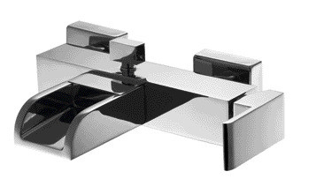 Torneira misturadora de banho com cascata de liga de zinco torneira monocomando de parede para banho