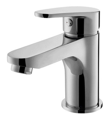 Torneira misturadora de banheiro de alavanca única com água quente fria de 40 cm e mangueiras de 3/8 polegadas