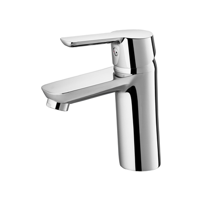Torneira Monobloc cromada do banho do único furo do torneira de bacia de lavagem ultra durável