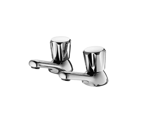Bristan VAC 1/2 C MT torneiras de bacia de clube com cabeças metálicas cromadas