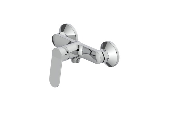 Banheiro de chuveiro Mixer Garrafa de alavanca única Montado na parede 1/2 Banho saída de chuveiro fundo