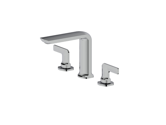 Tapão de banheiro em design clássico 2 alavancas Tapão de mistura para lavatórios de balcão 3 buracos